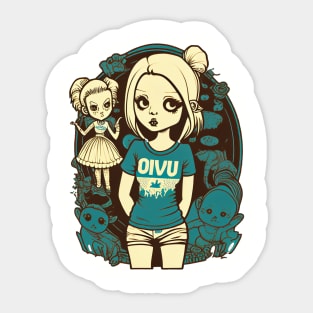 Teenage girl Sticker